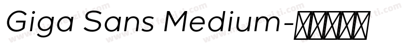 Giga Sans Medium字体转换
